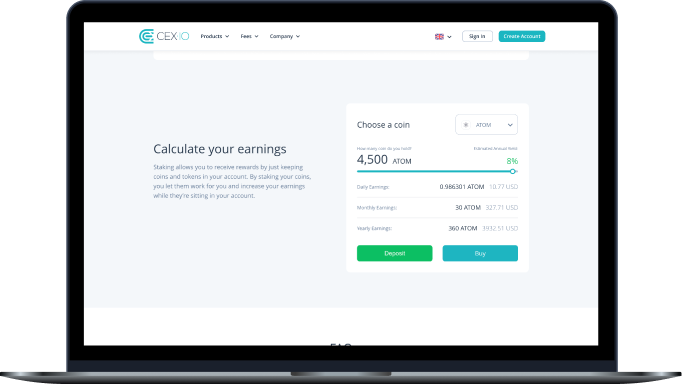 CEX.IO Crypto Savings Accounts